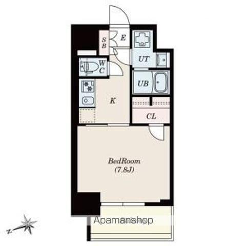 SーRESIDENCE四日市安島ALOGGIO F(1K/9階)の間取り写真
