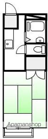 パナハイツ山三(1K/2階)の間取り写真