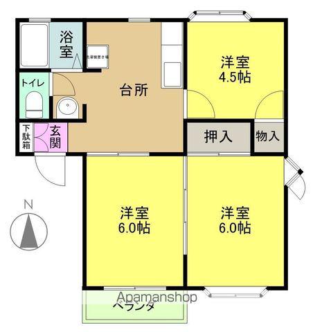 ユニオンシティ(3DK/1階)の間取り写真