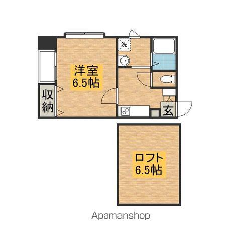 イル・グラッツィア天神(1K/4階)の間取り写真