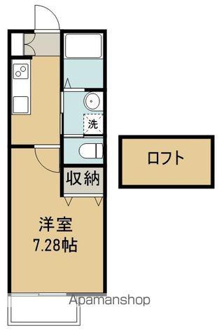 JB荒井(1K/2階)の間取り写真