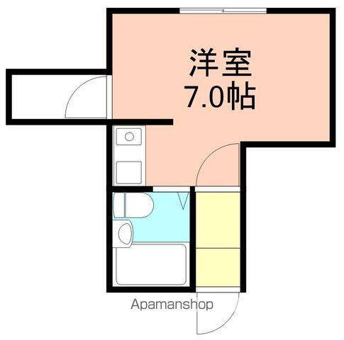 サンコープラザ吹屋町(ワンルーム/2階)の間取り写真