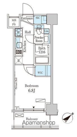 パークアクシス大塚ガーデンスクエア(1K/9階)の間取り写真