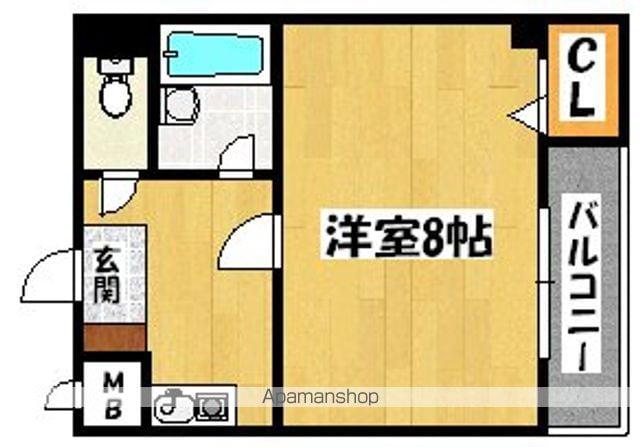 下町ビル(1K/3階)の間取り写真