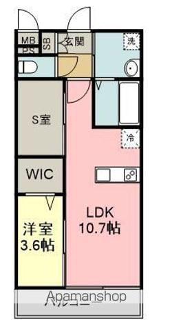 LIFEFIELD小郡Ⅱ(1SLDK/1階)の間取り写真