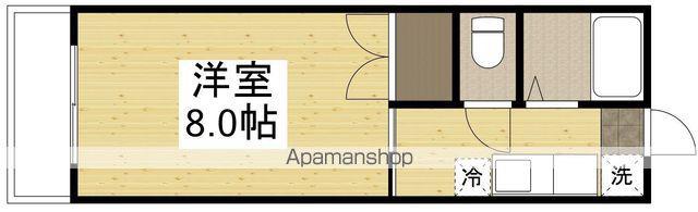 プレアール老松町Ⅱ(1K/1階)の間取り写真
