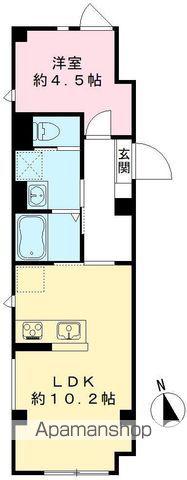 ジュノス豊玉TOKYO ZERO EMISSION HOUSE(1LDK/1階)の間取り写真