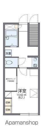 レオパレスエスポワール(1K/1階)の間取り写真