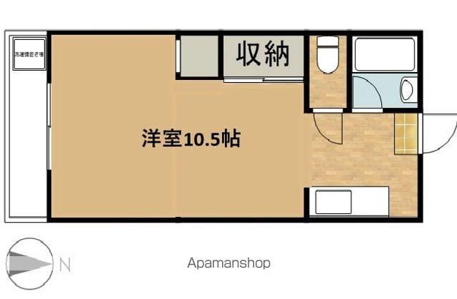 萩原グリーンハイツ(ワンルーム/5階)の間取り写真