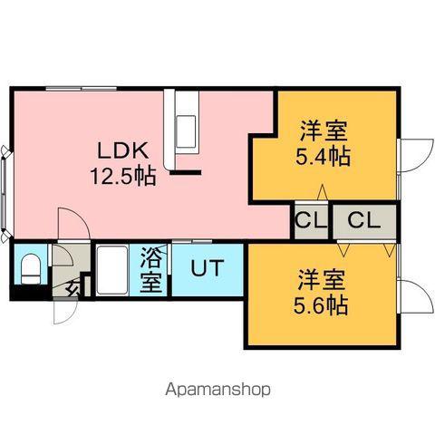 MANNHAIM-T(2LDK/2階)の間取り写真