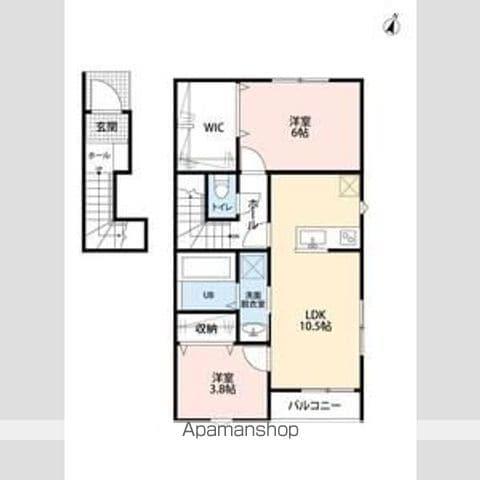 リーブルファイン八潮南川崎Ⅲ(2LDK/2階)の間取り写真