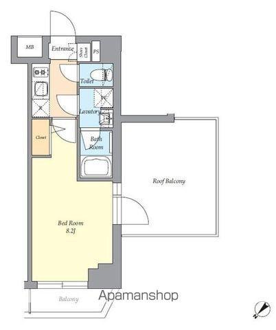 AIFLAT渋谷西原(1K/5階)の間取り写真