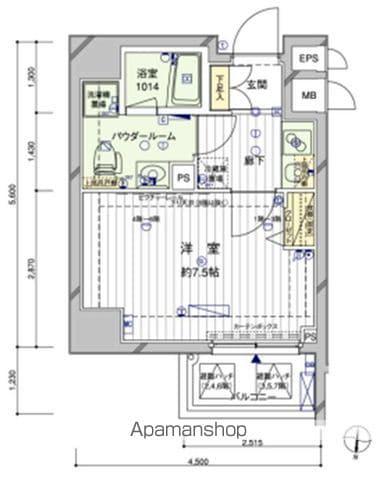 メインステージ押上Ⅱ(1K/3階)の間取り写真