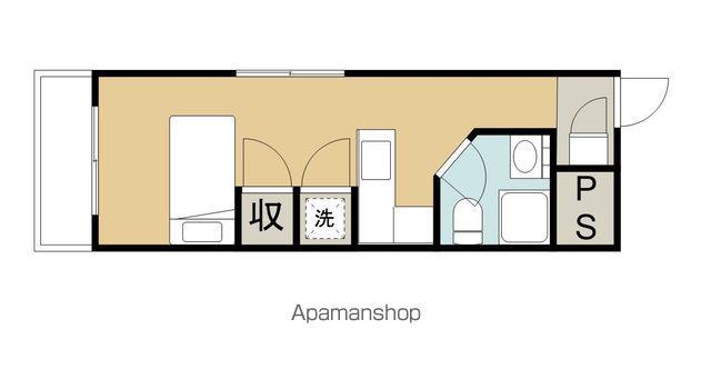 ラ・パルフェ・ド・アンティエール(ワンルーム/2階)の間取り写真