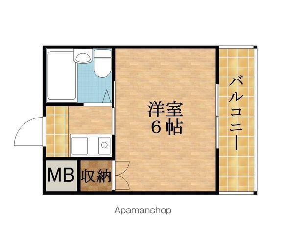 アクシオス野江サウス(1K/6階)の間取り写真