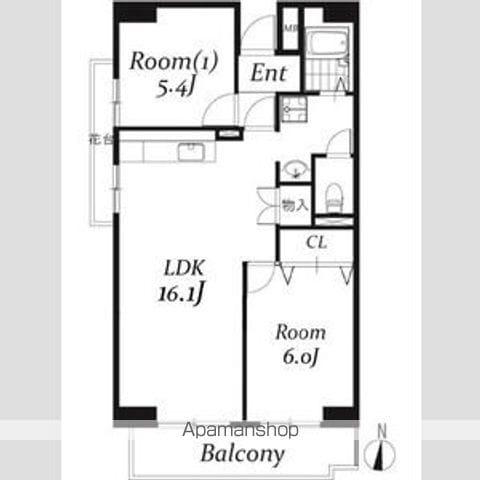 リバーサイドMAKIBA(2LDK/7階)の間取り写真