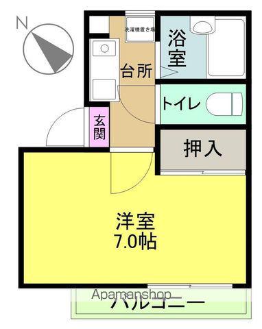 アーバンヒルズマンション(1K/2階)の間取り写真