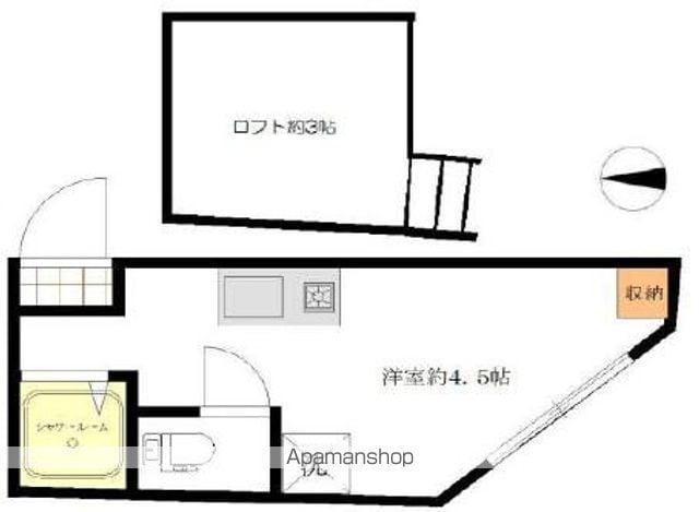 アーバンプレイス阿佐ヶ谷 ウエスト(ワンルーム/2階)の間取り写真