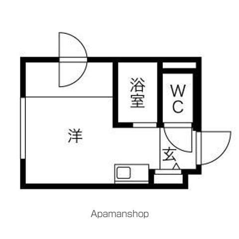 グレースコート(ワンルーム/3階)の間取り写真