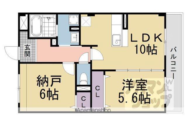 マジコール コーポ(1SLDK/2階)の間取り写真