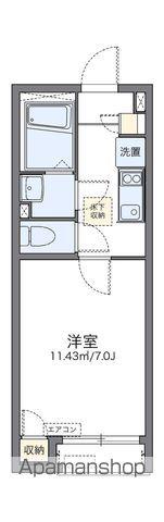 レオネクスト箕面Ⅱ(1K/1階)の間取り写真