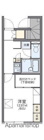 レオパレス郡山並木1(1K/1階)の間取り写真