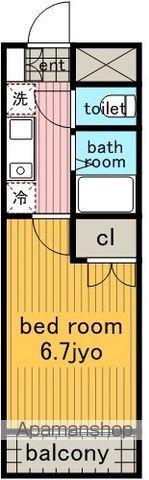 エクセルヒルズ(1K/3階)の間取り写真