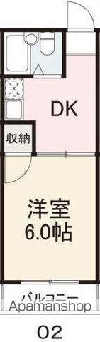 コート志度1(1K/2階)の間取り写真