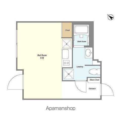 NOZOMIO PREMIER幡ヶ谷(ワンルーム/1階)の間取り写真