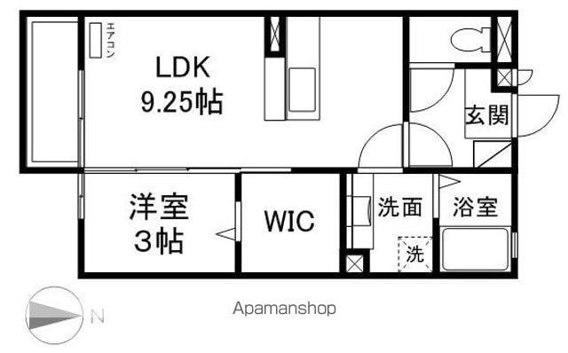 エトワール(1LDK/1階)の間取り写真