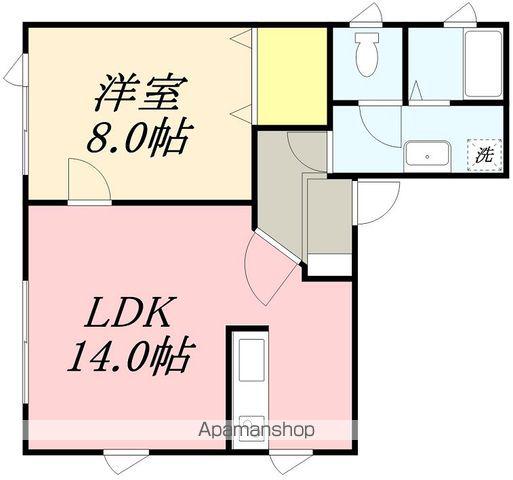 PEARL HOUSE(1LDK/1階)の間取り写真