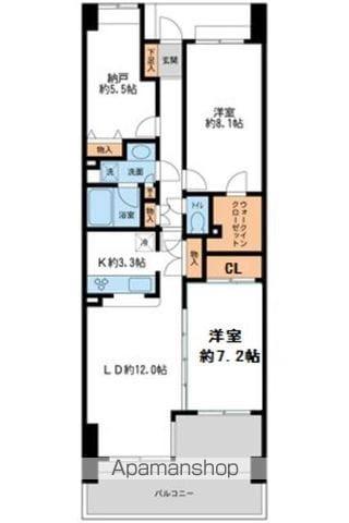 リーベスト西千葉 6階階 間取り