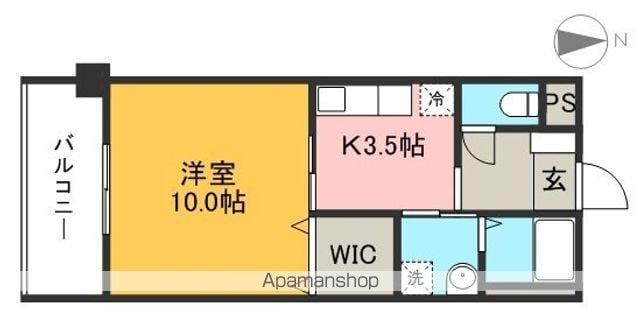 ドリームハウスしののめ(1K/3階)の間取り写真