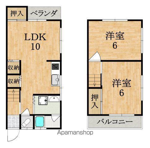 ミケブルハウス(2LDK)の間取り写真
