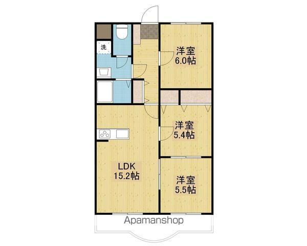 アルトフルス・M(3LDK/1階)の間取り写真