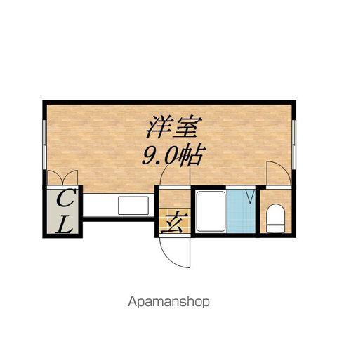 マイルームⅣ(ワンルーム/3階)の間取り写真