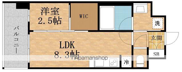 COMFORIALIVEAWAJI(1LDK/9階)の間取り写真