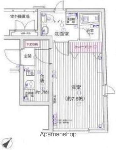 ユナイテッドグロー文京白山(1K/2階)の間取り写真