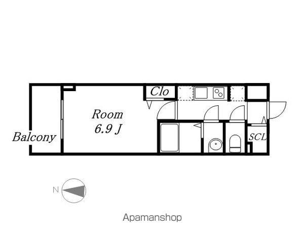 プレサンスTHE久屋大通レジェンド(1K/2階)の間取り写真