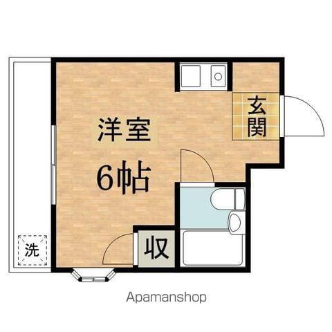 コーポ西野(ワンルーム/2階)の間取り写真