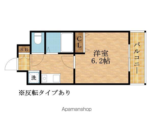 エスリード 京橋ステーションプラザ(1K/4階)の間取り写真