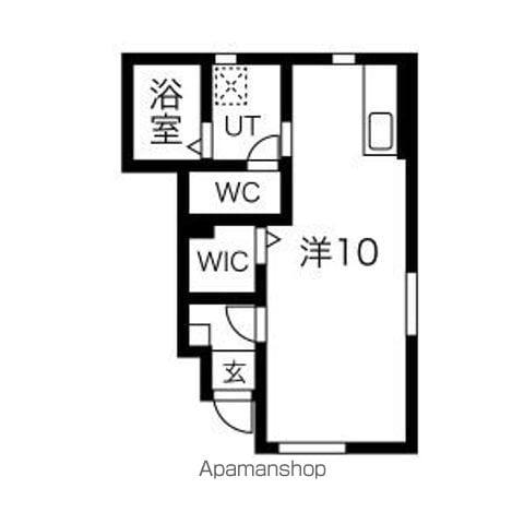 PORTE BONHEURIII(1K/1階)の間取り写真