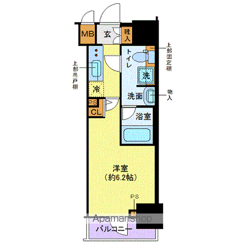 メインステージ八王子TOKYOウエスト(1K/9階)の間取り写真