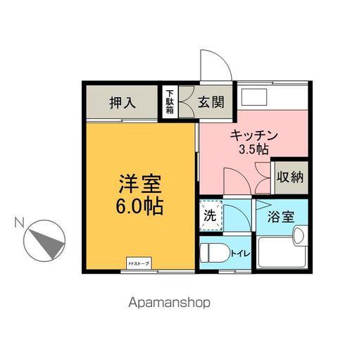 コーポHIRO(1K/2階)の間取り写真