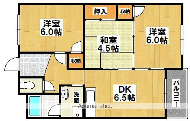 初芝マンション(3DK/4階)の間取り写真