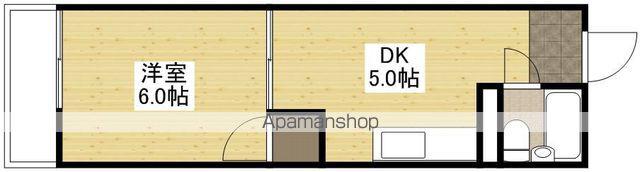 桑原コーポ3(1DK/3階)の間取り写真