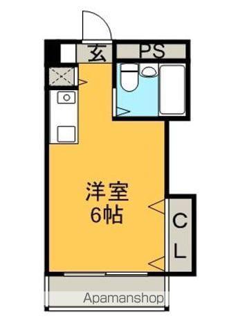 シティメゾンフェニックス住吉(ワンルーム/2階)の間取り写真