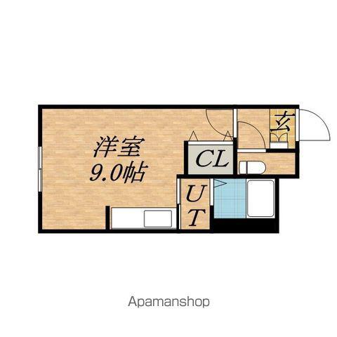 ソシアルトミイNO8(ワンルーム/2階)の間取り写真