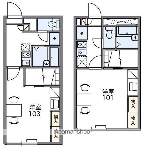 レオパレスエルアール(1K/1階)の間取り写真