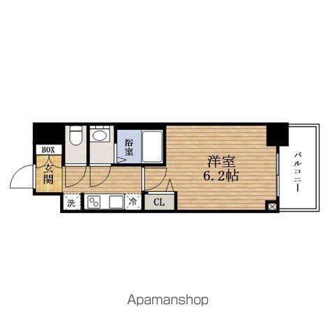 ADVANCE大阪フェリーチェ (1K/6階)の間取り写真